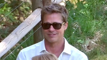 Brad Pitt Looks Handsome and Fresh-Faced While Filming Commercial at French Vineyard