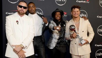 Patrick Mahomes, Travis Kelce and Kansas City Chiefs React to 2023 ESPY Awards Win (Exclusive)