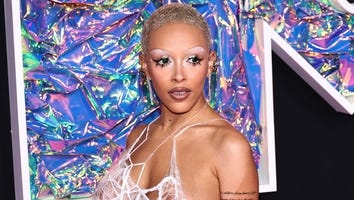 Doja Cat Wears Nothing But Cobwebs on 2023 MTV VMAs Pink Carpet