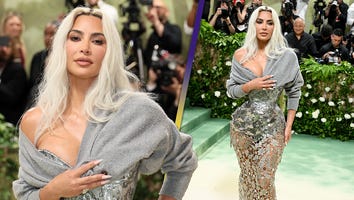 Met Gala 2024: Kim Kardashian Shocks With Silver Cinched Waist
