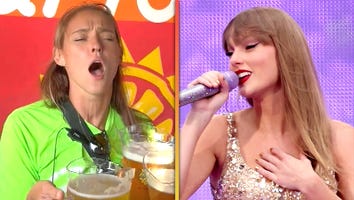 Watch Kylie Kelce Passionately Belt Out Taylor Swift's 'Love Story' Holding Three Pitchers of Beer