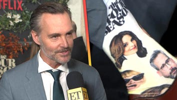 Will Forte Rocks Custom Tina Fey/Steve Carell Socks on Red Carpet (Exclusive)