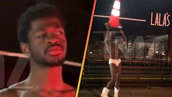 Lil Nas X Roams Streets of LA Nearly Naked Before Being Hospitalized for Overdose (Report)