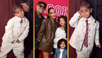 Adrienne Bailon's 3-Year-Old Son Ever Is a Posing Pro on the Red Carpet