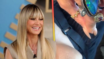 Heidi Klum Shows Off Long Hair Growing on Her Boob