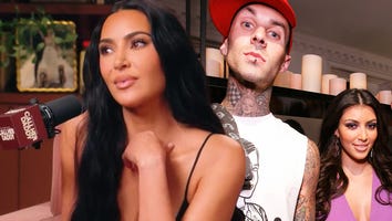 Did Kim Kardashian and Travis Barker Ever Hook Up? She Reacts to Rumor About Kourtney's Husband