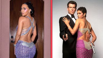 Kim Kardashian Wears Halle Berry's Bond Look to Mom Kris Jenner's 70th Birthday