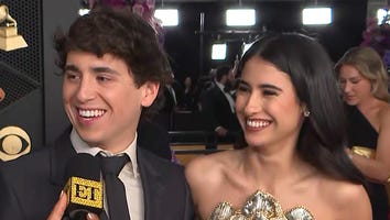 Marcello Hernández's Girlfriend Ana Amelia Batlle Cabral Crashes GRAMMYs Interview! (Exclusive)