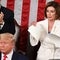 Nancy Pelosi at Donald Trump's State of the Union Speech