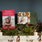Holiday cards on mantle