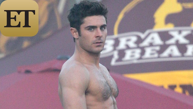 Shirtless Zac Efron Shows Off 8-Pack on 'Neighbors 2' Set