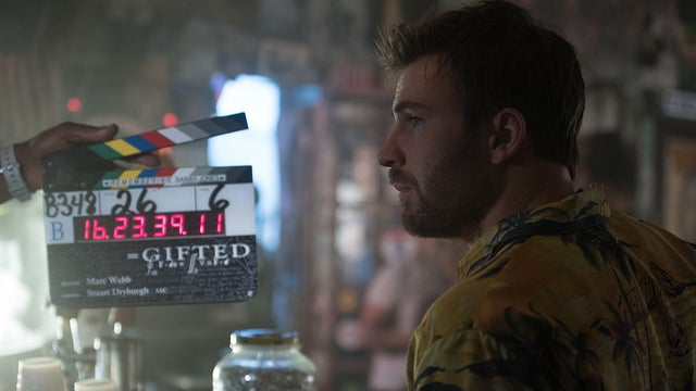 EXCLUSIVE: 10 Behind-the-Scenes Pics of Bearded and Brooding Chris Evans in 'Gifted'