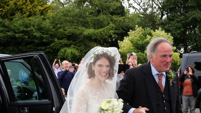 rose leslie wedding dress designer Rose Leslie wedding dress celebrity brides cost