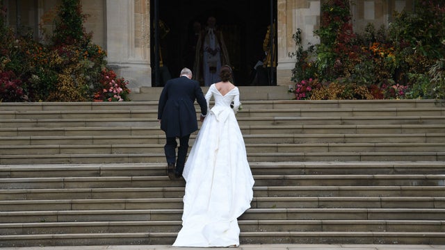 Princess Eugenie Shows Off Her Back Surgery Scars in Royal Wedding Gown: Pics | Entertainment Tonight Princess Eugenie Shows Off Her Back Surgery Scars in Royal Wedding Gown: Pics | Entertainment Tonight