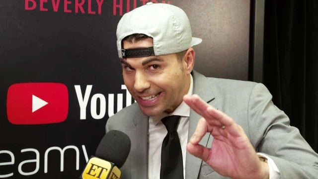 ET exclusively caught up with Mark Rober backstage