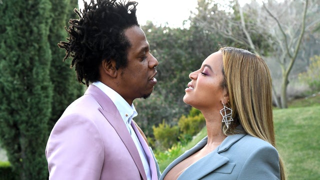 princess polly baby blue dress Jay-Z and Beyoncé school us in couple style at the Roc Nation pre-Grammy  Brunch | British GQ main image 1