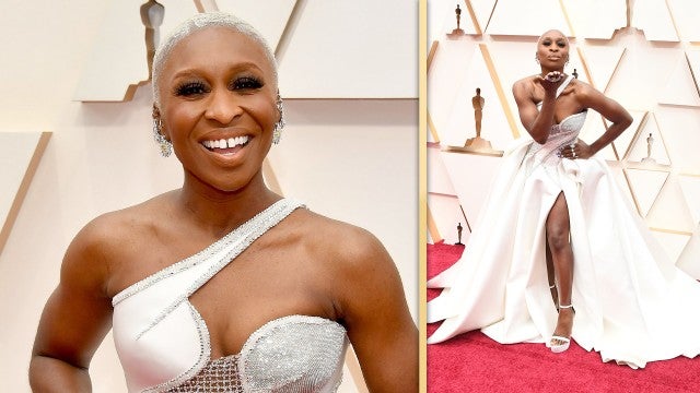 2020 Oscars: Cynthia Erivo Shines in White on the Red Carpet