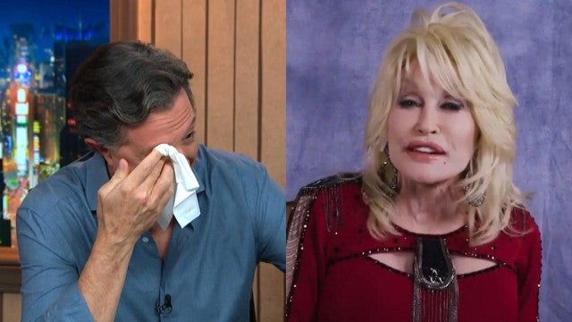 Watch Stephen Colbert Break Down in Tears During Dolly Parton Interview