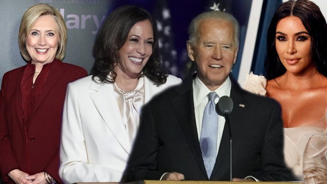 Hillary Clinton, Kim Kardashian & More Celebs React to Joe Biden and Kamala Harris' Election Victory