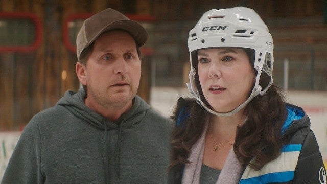 Emilio Estevez Teaches Lauren Graham How to Play Hockey in 'Mighty Ducks: Game Changers' (Exclusive)