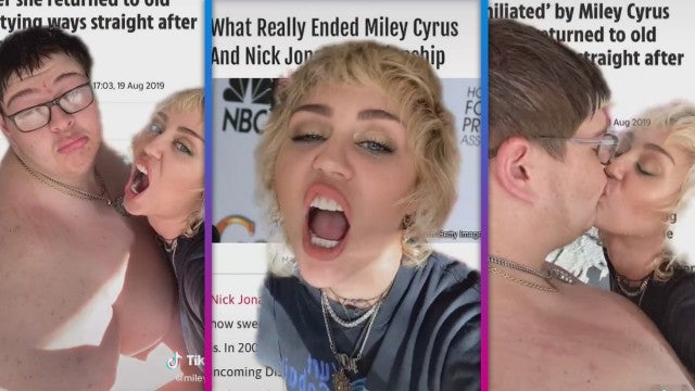 Miley Cyrus Mocks Dating Headlines With Mystery Makeout in Cheeky TikTok