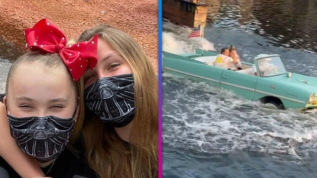 JoJo Siwa Cuddles Up to Girlfriend Kylie Prew at Disney World