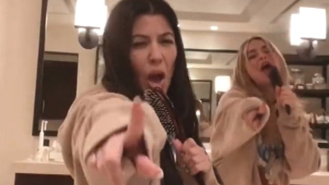 Watch Addison Rae and Kourtney Kardashian Sing Along to Travis Barker's New Song