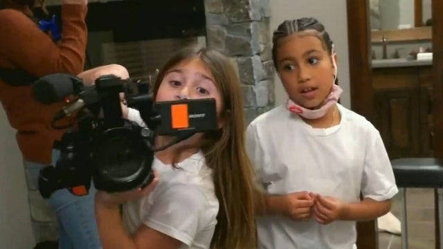 Penelope Disick and North West Have Fun With Cameras to Pretend Film 'Keeping Up With the Kids'