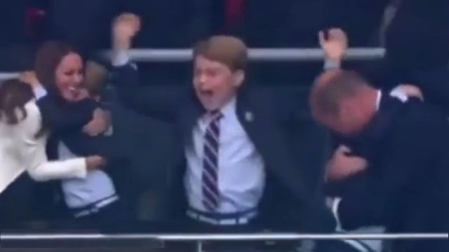 Prince George Is England's Cutest Fan With Prince William and Kate Middleton at the Euro Finals