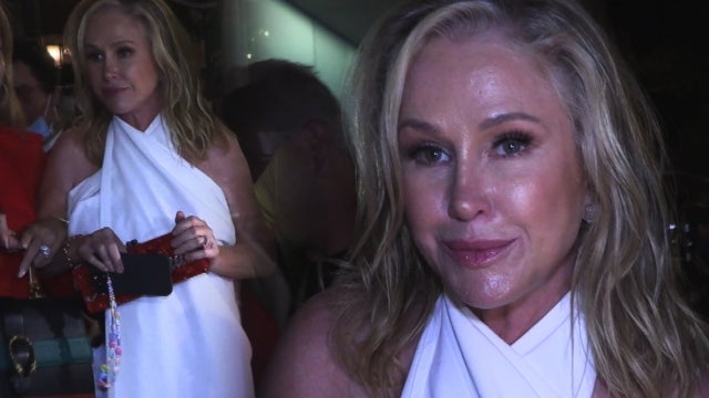 Kathy Hilton Mysteriously Exits Restaurant Wearing Tablecloth