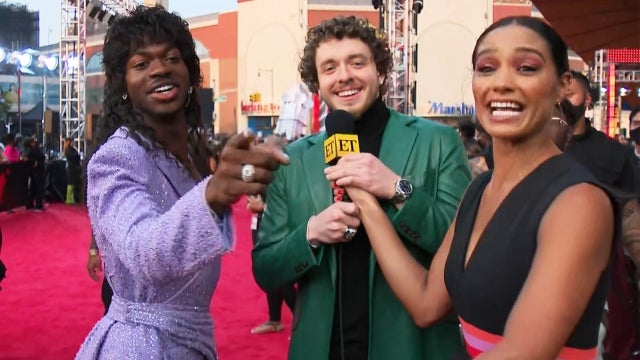 VMAs 2021: Jack Harlow Crashes Lil Nas X's Interview (Exclusive)