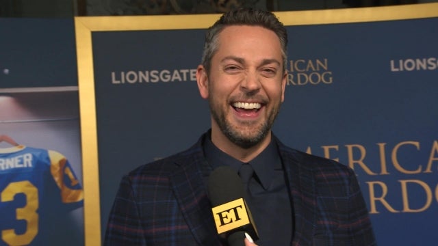 Zachary Levi Shares Fond On-Set Memory Tossing Football With Kurt Warner (Exclusive)