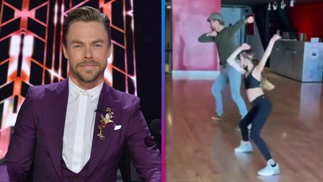Watch Derek Hough Give AJ McLean's Daughter Ava Private Dance Lessons