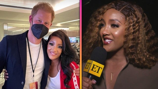 Mickey Guyton Recalls 'Crazy' Experience Meeting Prince Harry at Super Bowl LVI  (Exclusive)