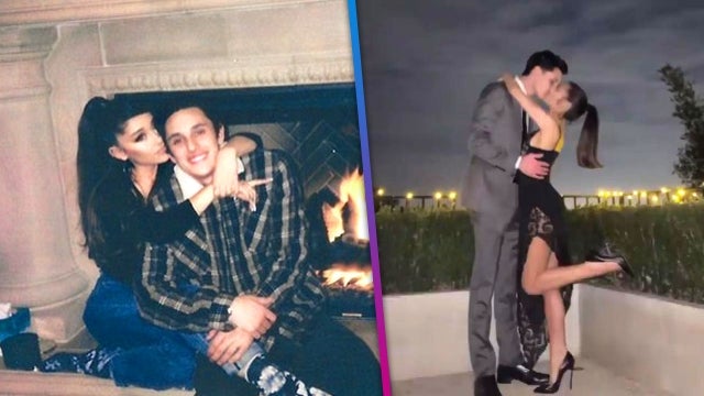Ariana Grande and Husband Dalton Gomez Kiss in Rare PDA