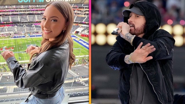 Eminem's Daughter Hailie Jade Is His Biggest Fan at Super Bowl LVI