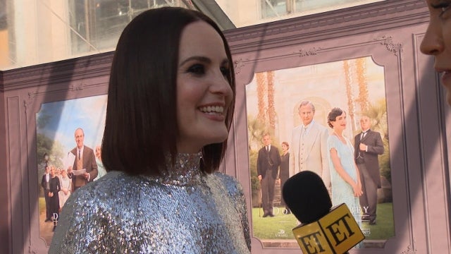Michelle Dockery Says She's 'Excited' for Her Wedding at 'Downton Abbey: A New Era' Premiere (Exclusive)