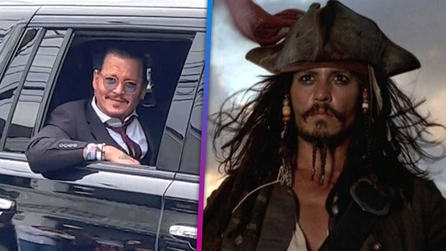 Johnny Depp Does Jack Sparrow Impression Outside Courthouse Trial