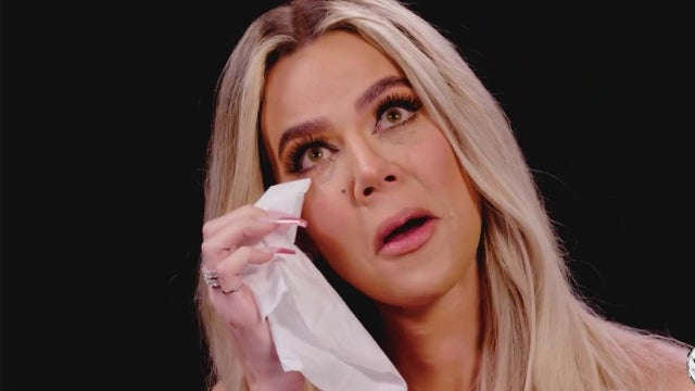 Watch Khloé Kardashian Cry Mascara Tears While Eating Spicy Wings