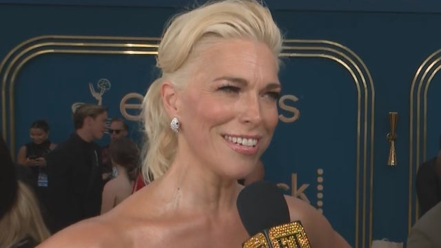 Hannah Waddingham Jokes She's 'Sweat-erella' in L.A. Heat at 2022 Emmys (Exclusive) 