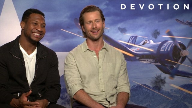 Glen Powell and Jonathan Majors Gush Over Their Bromance While Filming ‘Devotion’ (Exclusive)  