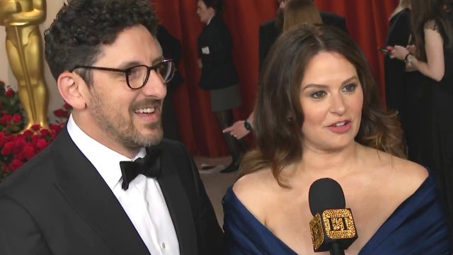 Katie Lowes and Husband Adam Shapiro Brought 4,000 Pretzels to the Oscars (Exclusive) 
