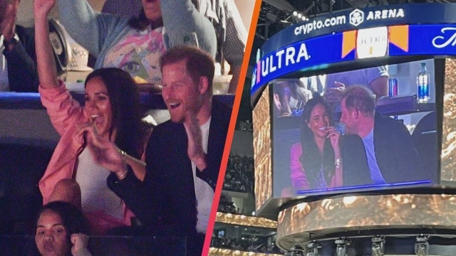 Meghan Markle and Prince Harry Make Appearance at Lakers Game Ahead of Kings Charles' Coronation 