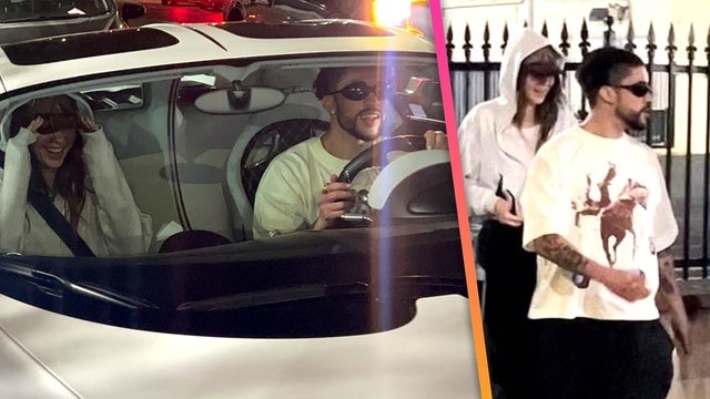 Bad Bunny and Kendall Jenner Giggle During Concert Date Night  