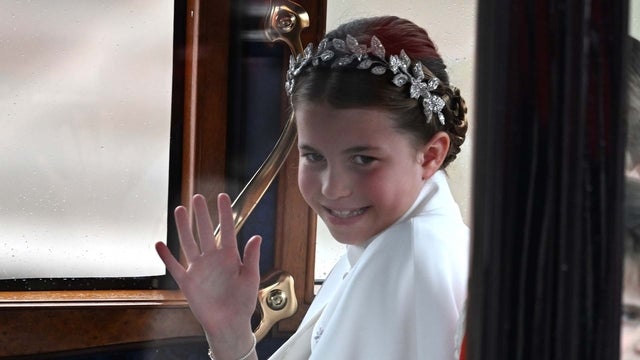 Princess Charlotte Waves to Crowd After Her Grandfather King Charles' Coronation