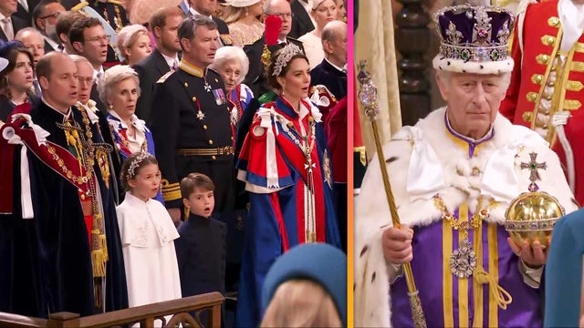 Watch Royal Family Sing ‘God Save the King’ as Charles Makes Procession at Coronation