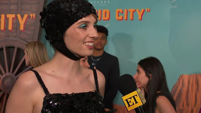 Maya Hawke Wears ‘50s Inspired Sequined Swim Cap to 'Asteroid City' Premiere