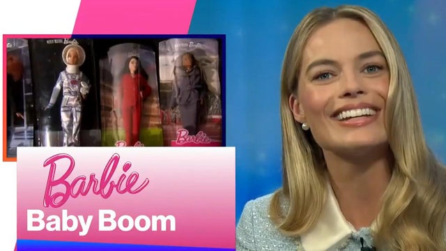 Watch Margot Robbie Become 'News Anchor Barbie' as She Reads Report on Teleprompter