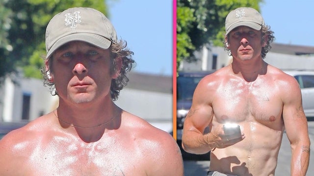 Jeremy Allen White Goes Shirtless and Flexes Six Pack Abs on Hike