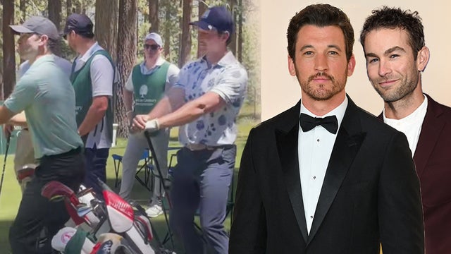 Miles Teller and Chace Crawford Dance to Bad Bunny's Lyrics During Golf Tournament  